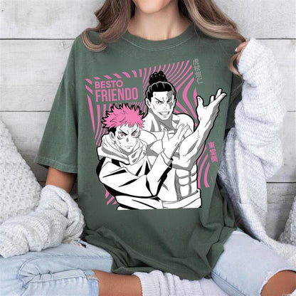 Besto Friendo Anime Shirt - Yuji & Todo Itadori Tee