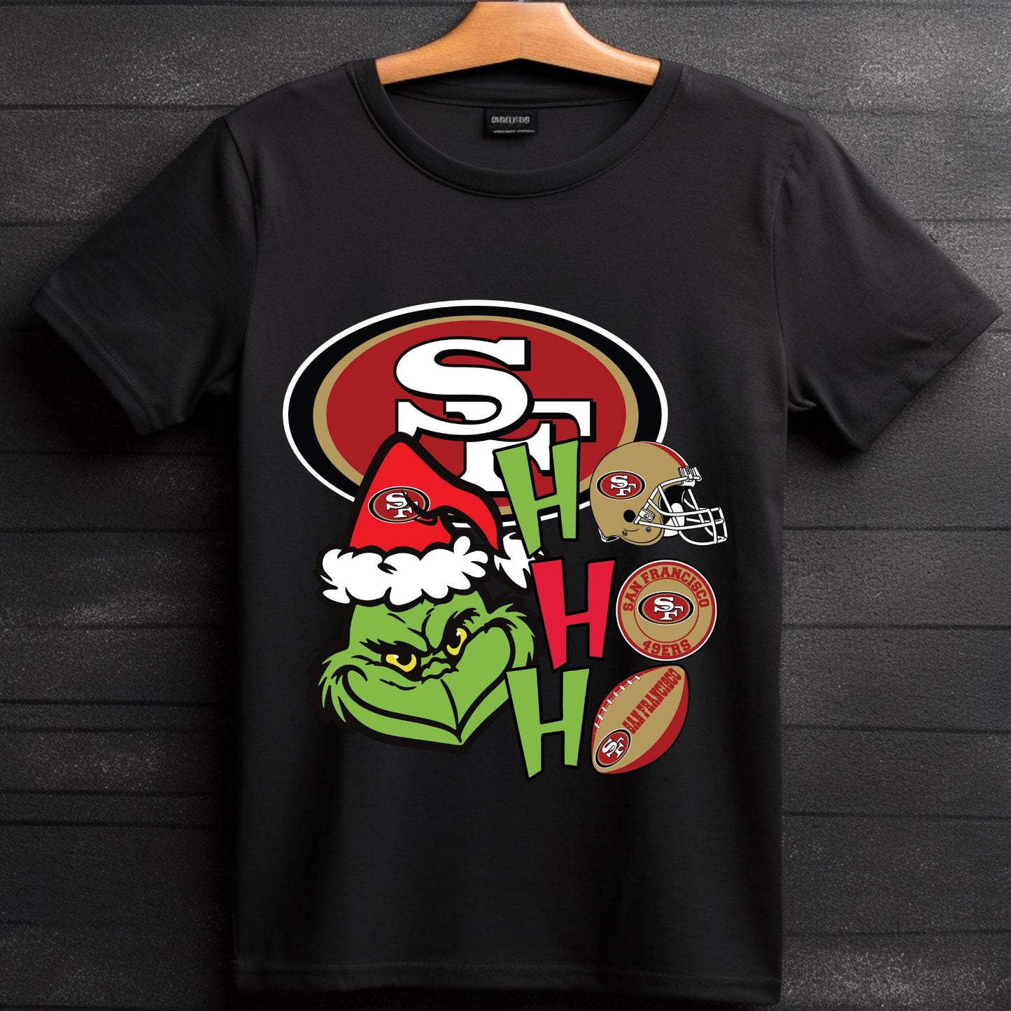 San Francisco 49Ers Christmas Grinch Sweatshirt Design