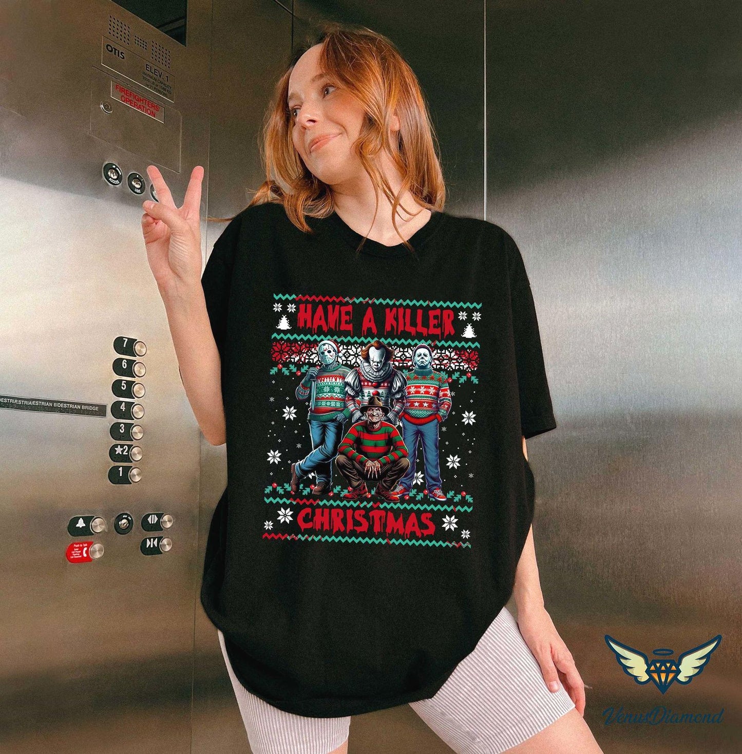 Christmas Horror Movie Sweatshirt - Merry Creepmas Shirt