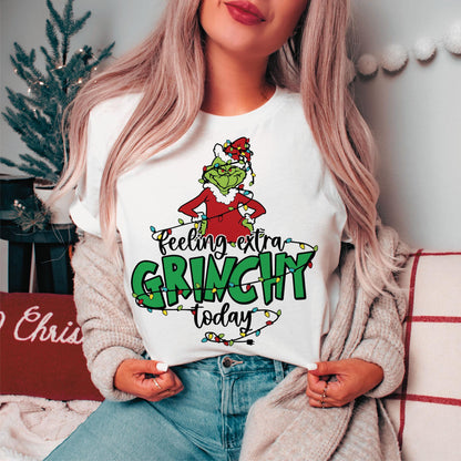 Feeling Extra Grincy Today Retro Christmas Shirt