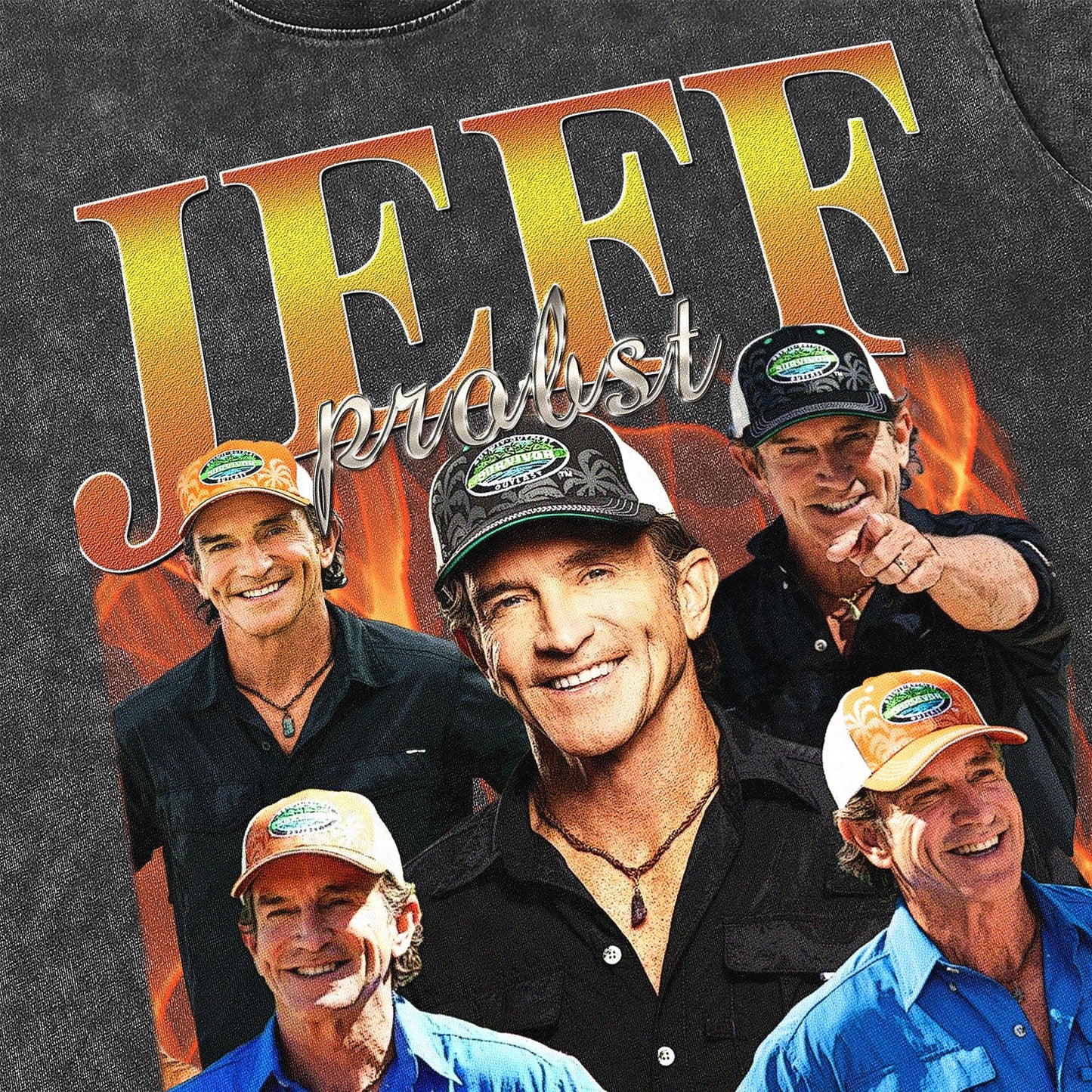 Jeff Probst Retro 90'S Bootleg Graphic T-Shirt - Unisex