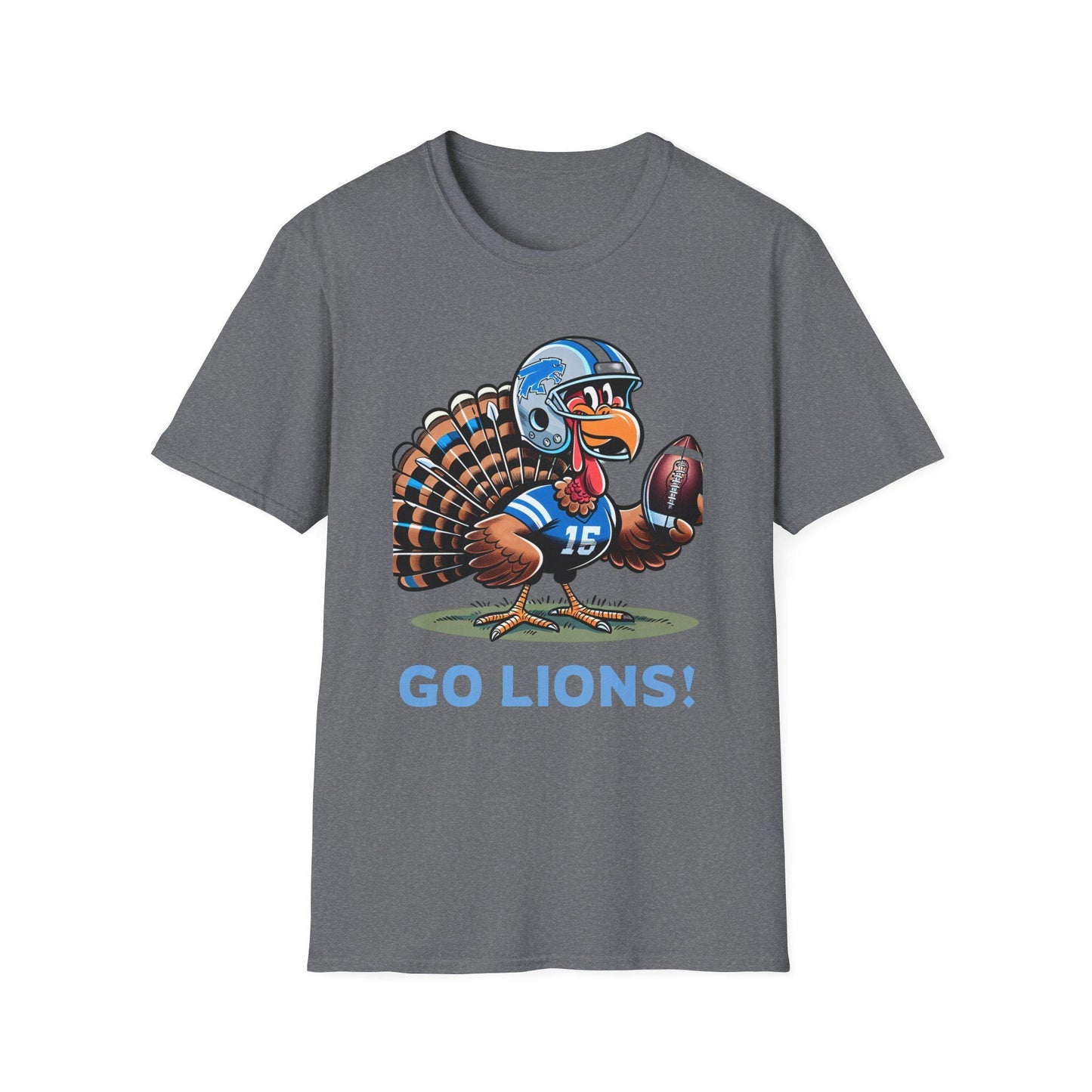 Detroit Lions Thanksgiving Turkey Tee - Football Fan Gift