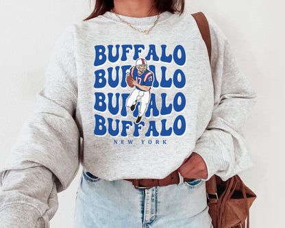 Buffalo Football Crewneck Sweatshirt - Perfect Gift For Buffalo Fans