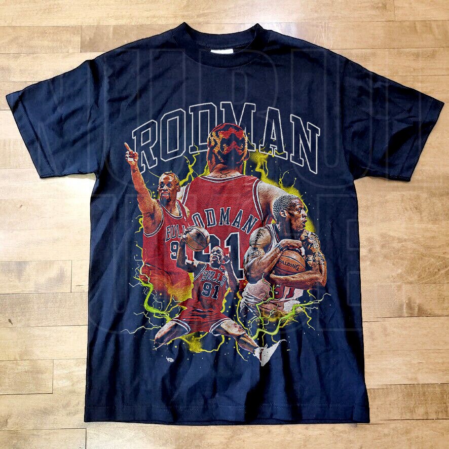 Dennis Rodman Shirt - Classic 90S Basketball Graphic Tee, Unisex Vintage Bootleg Retro Gift