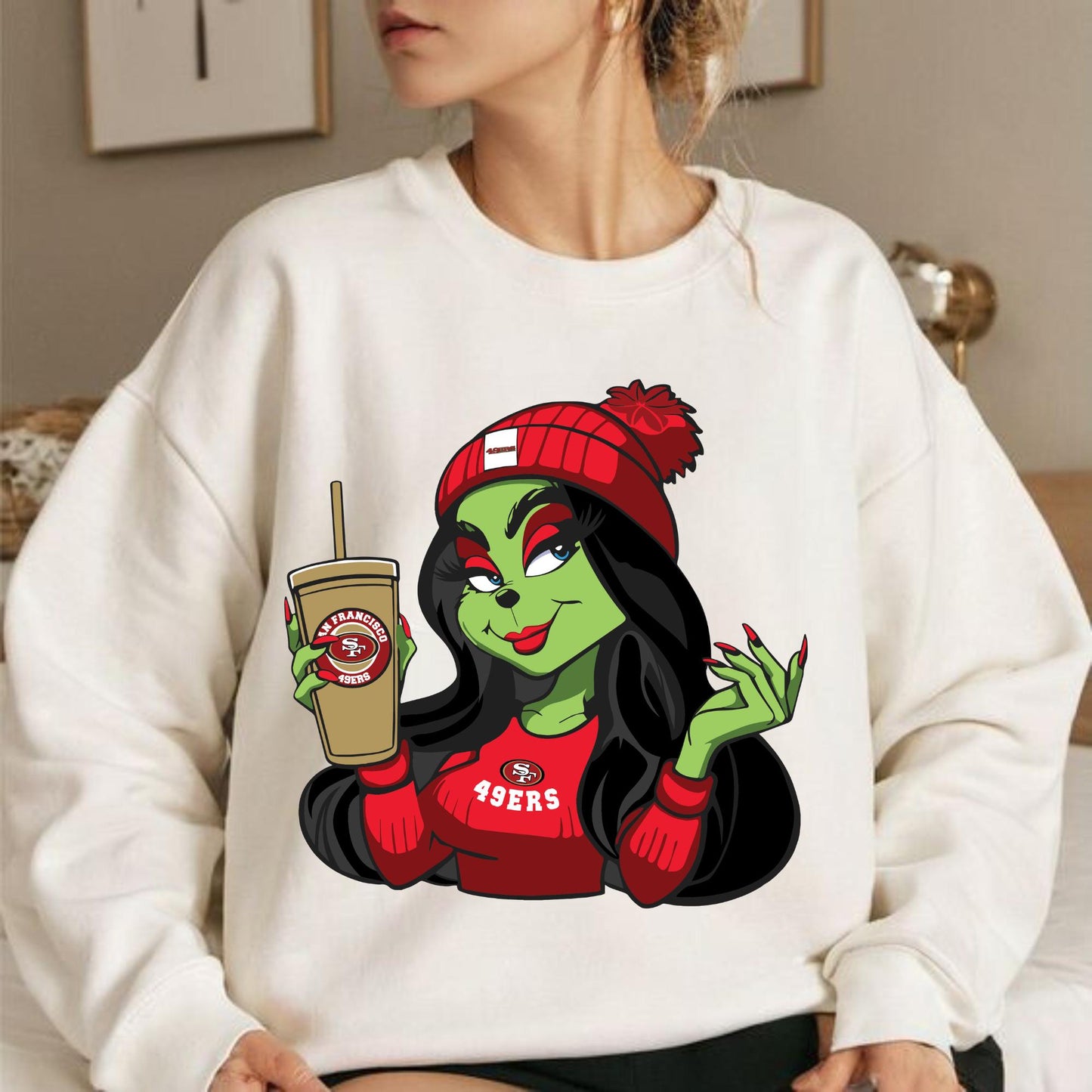 San Francisco 49Ers Christmas Grinch Sweatshirt - Game Day