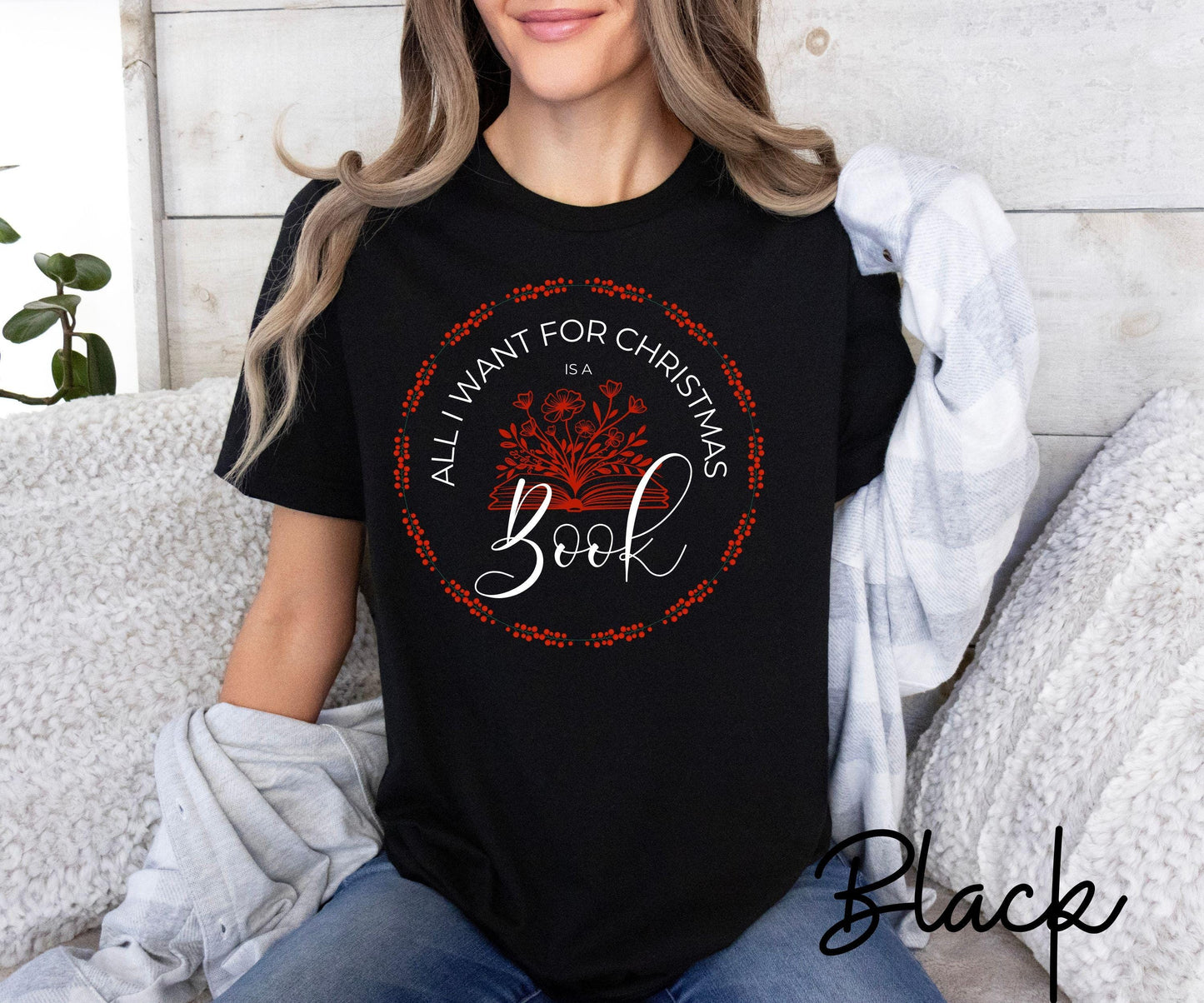 Book Lover Christmas Shirt - Unisex Literary Gift Tee