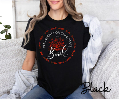 Book Lover Christmas Shirt - Unisex Literary Gift Tee