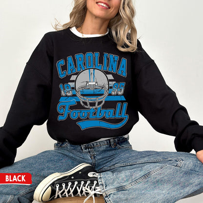 Carolina Panthers Football Crewneck Sweatshirt - Vintage T-Shirt Gift