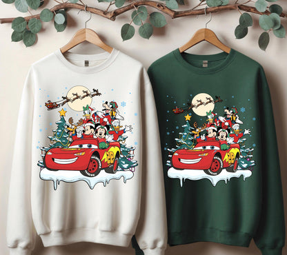 Mickey & Friends Christmas Cars Sweatshirt & Long Sleeve