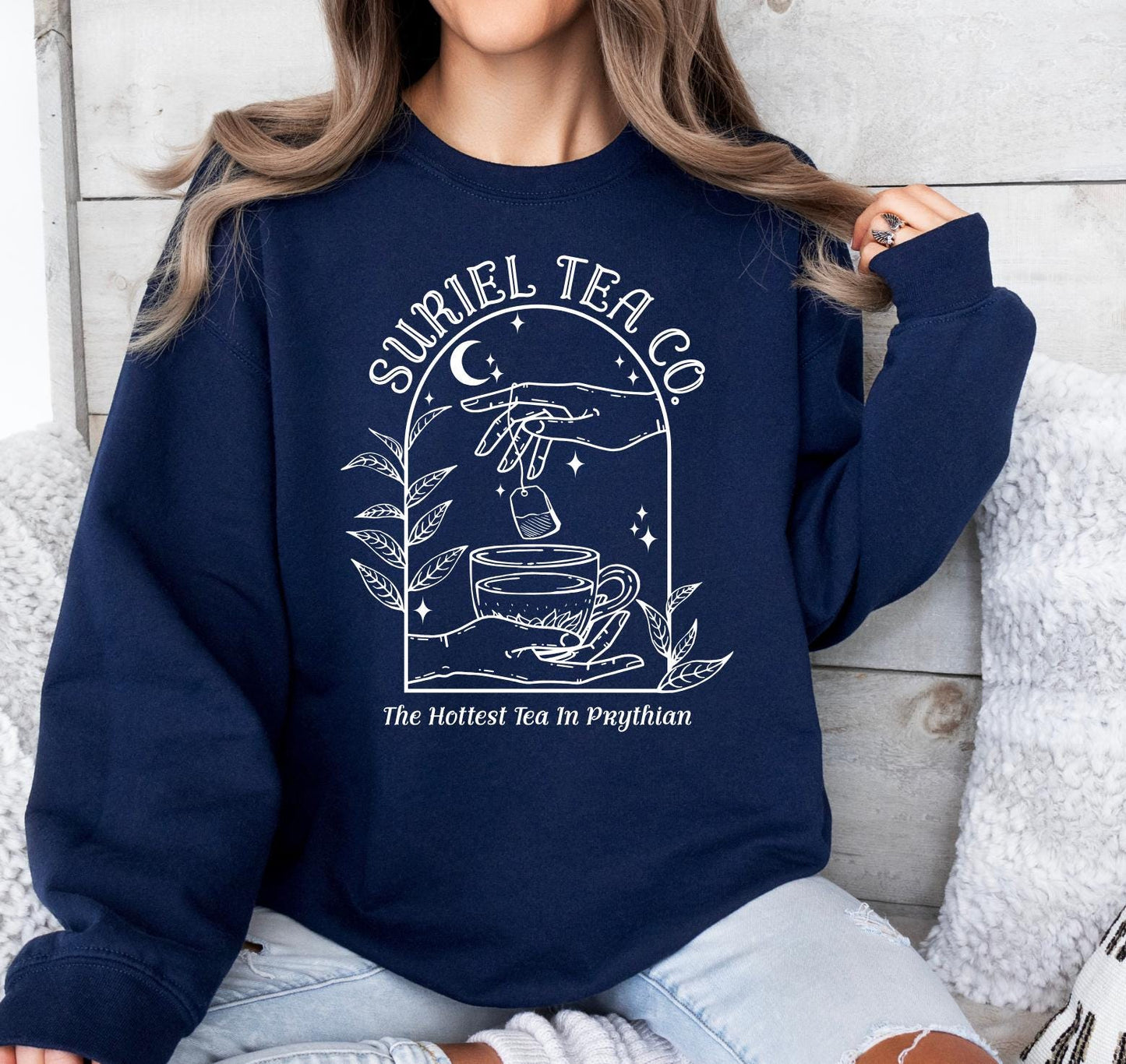 Suriel Tea Co Sweatshirt, Acotar Crewneck Reader Gift