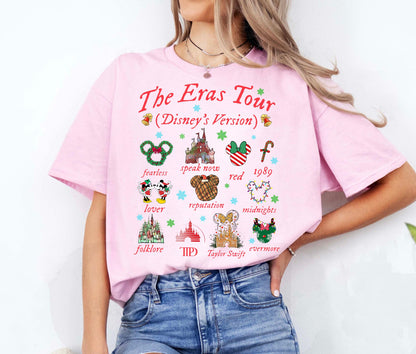 Disney The Eras Tour Mickey Minnie Xmas 2024 Shirt