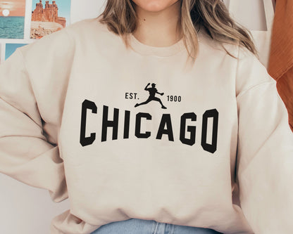 Chicago White So Retro Crewneck Sweatshirt, Vintage Womens Game Day Shirt