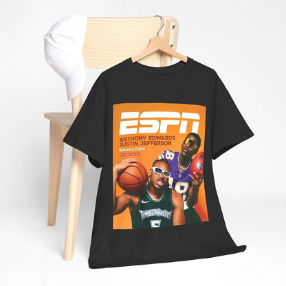 Anthony Edwards & Justin Jefferson Minnesota Espn Tee Shirt