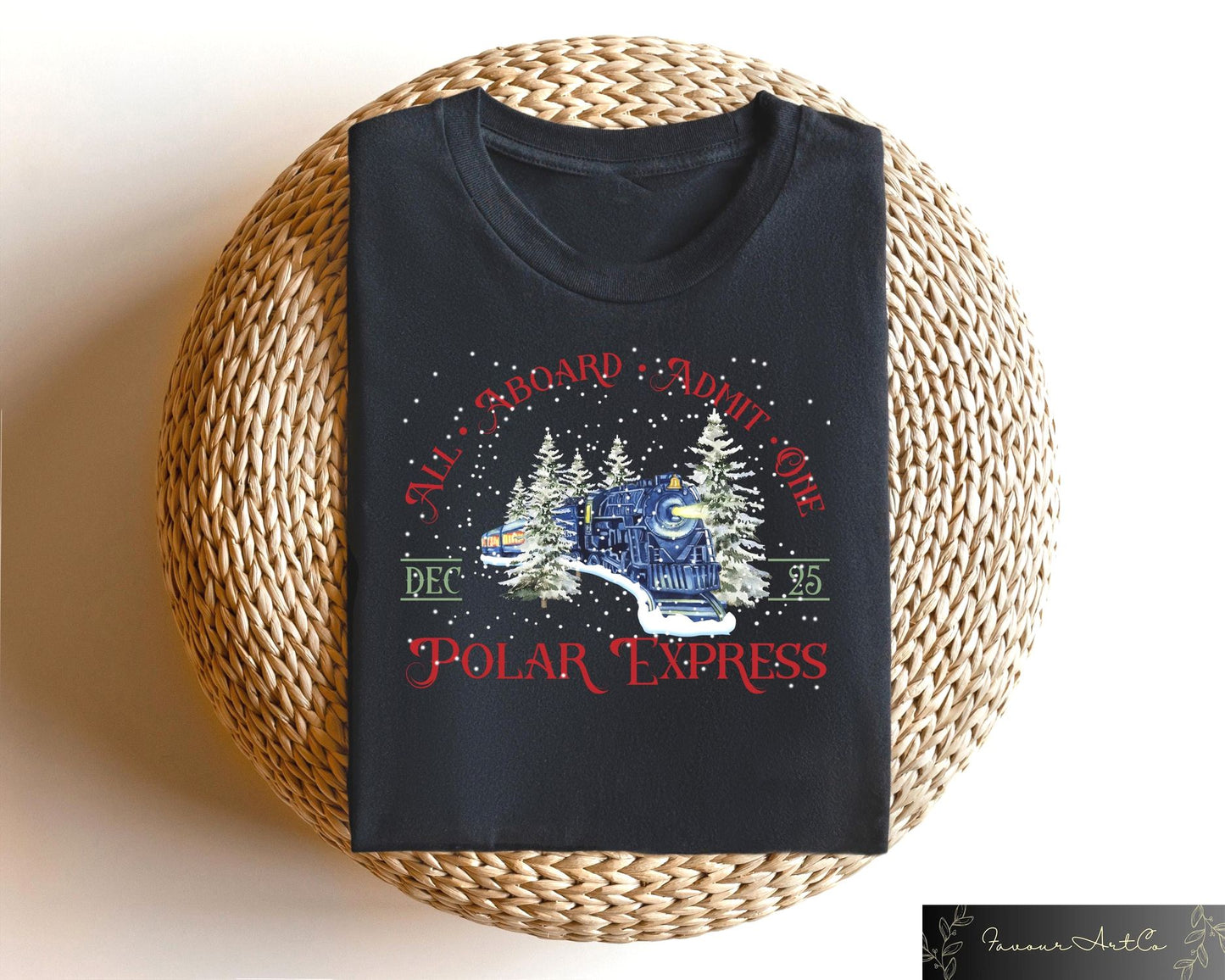 Polar Express Christmas Crewneck Sweater - Family Gift Idea