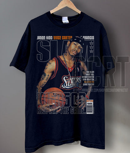 Allen Iverson Big Head 90S Retro Basketball Shirt Unisex