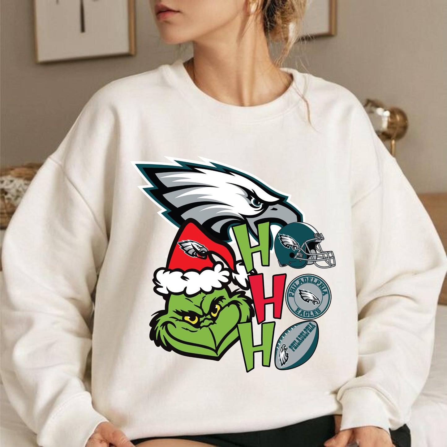 Philadelphia Eagles Grinch Christmas Shirt Sweatshirt