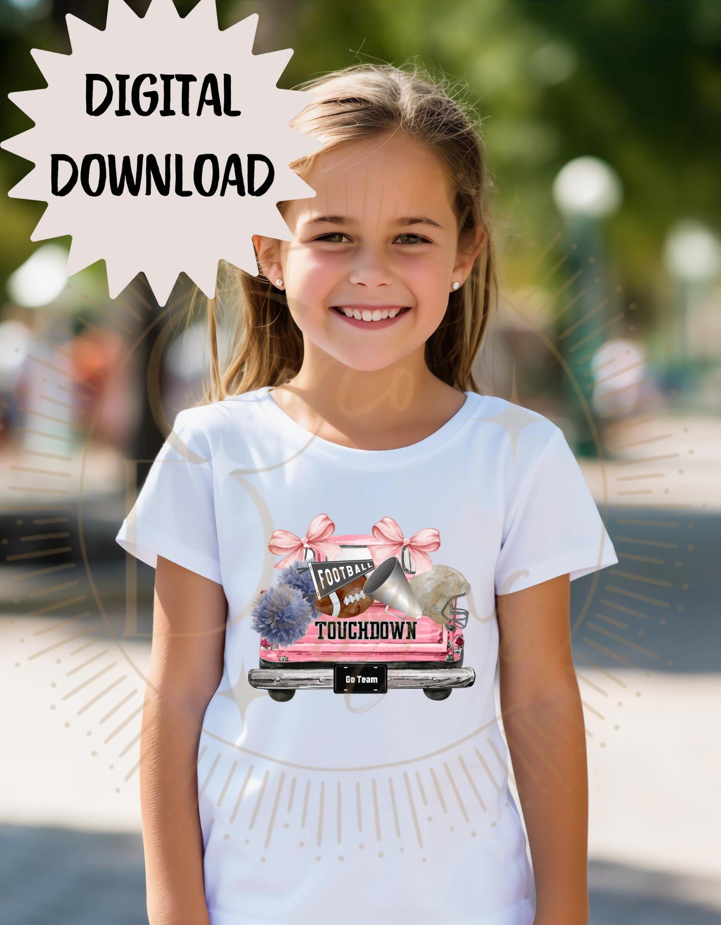 Vintage Truck Football Cheer Design Shirt, Download