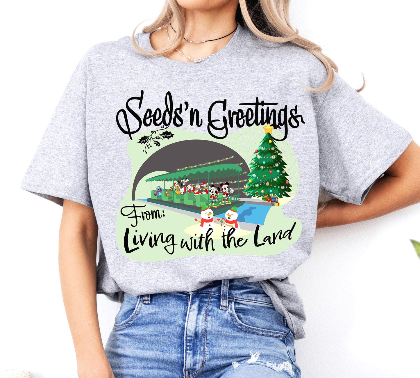 Disney Mickey and Friends Living with the Land Holiday Shirt