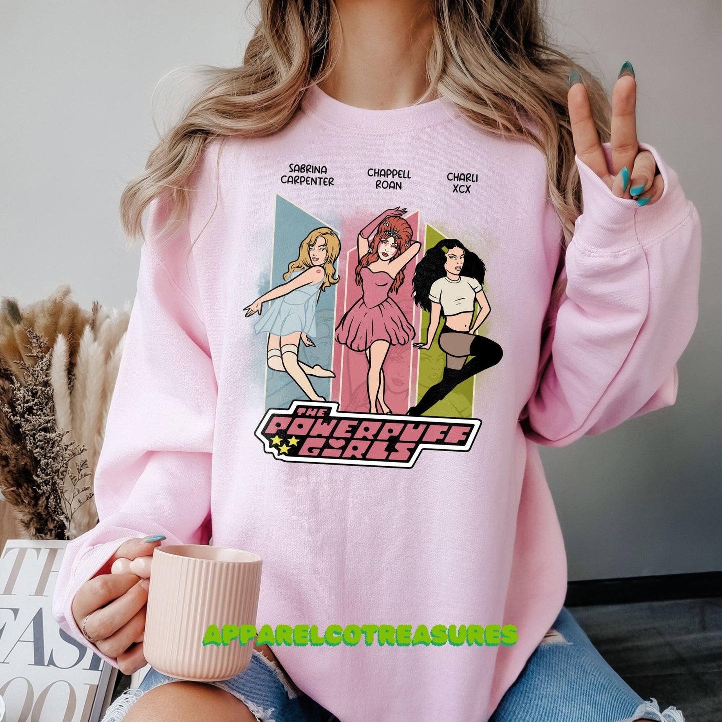 Chappell Roan  Charli XCX PowerPuff Girls Brat Baby Tee