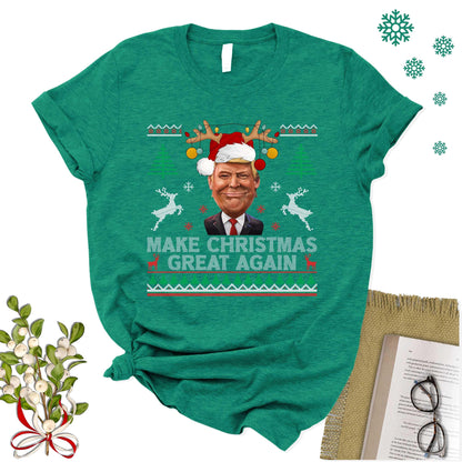 Make Christmas Great Again T-Shirt - Trump Xmas Tee