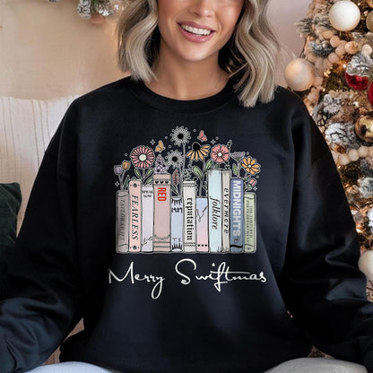 Merry Swiftmas Sweatshirt - Swiftie Fan Christmas Gift