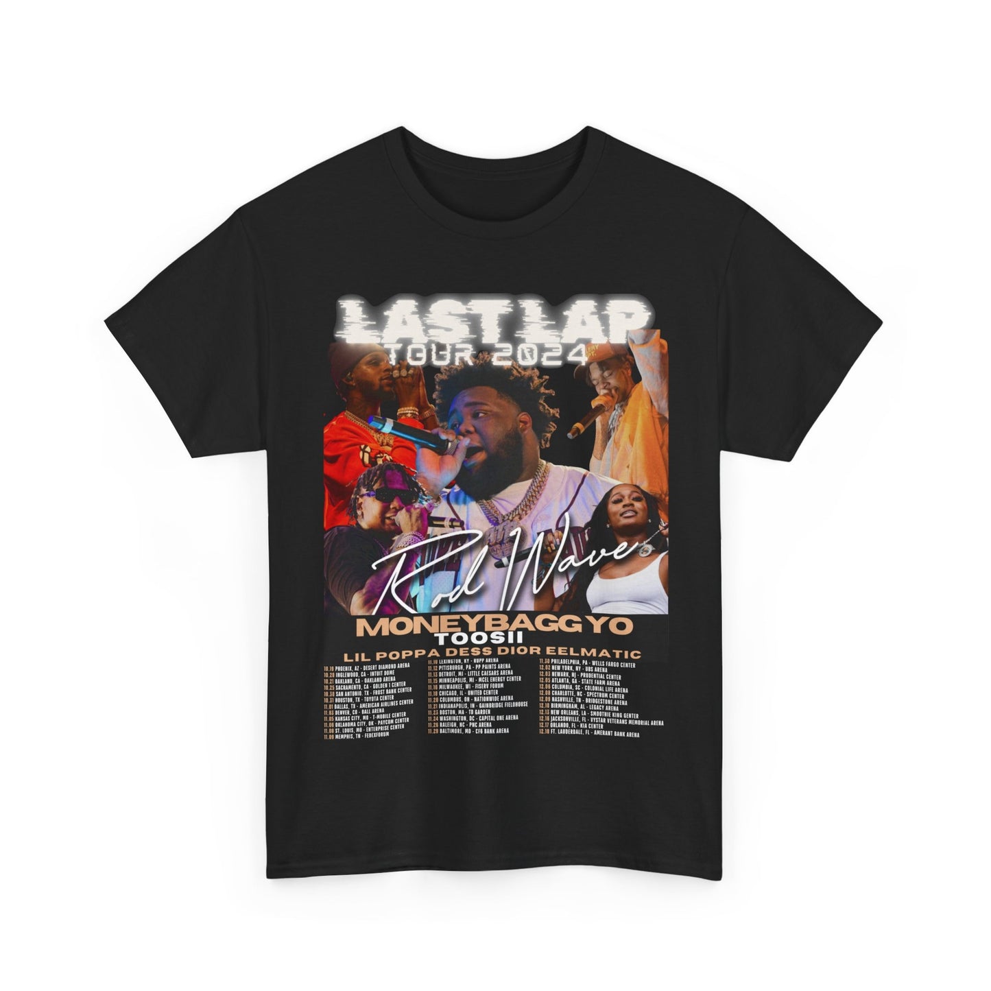 Rod Wave Last Lap Tour 2024 Unisex Graphic T-Shirt