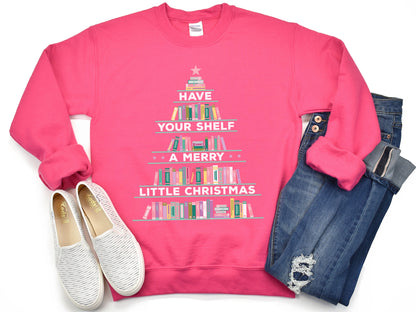 Booktrovert Reading Sweatshirt - Funny Bookmas Ugly Sweater