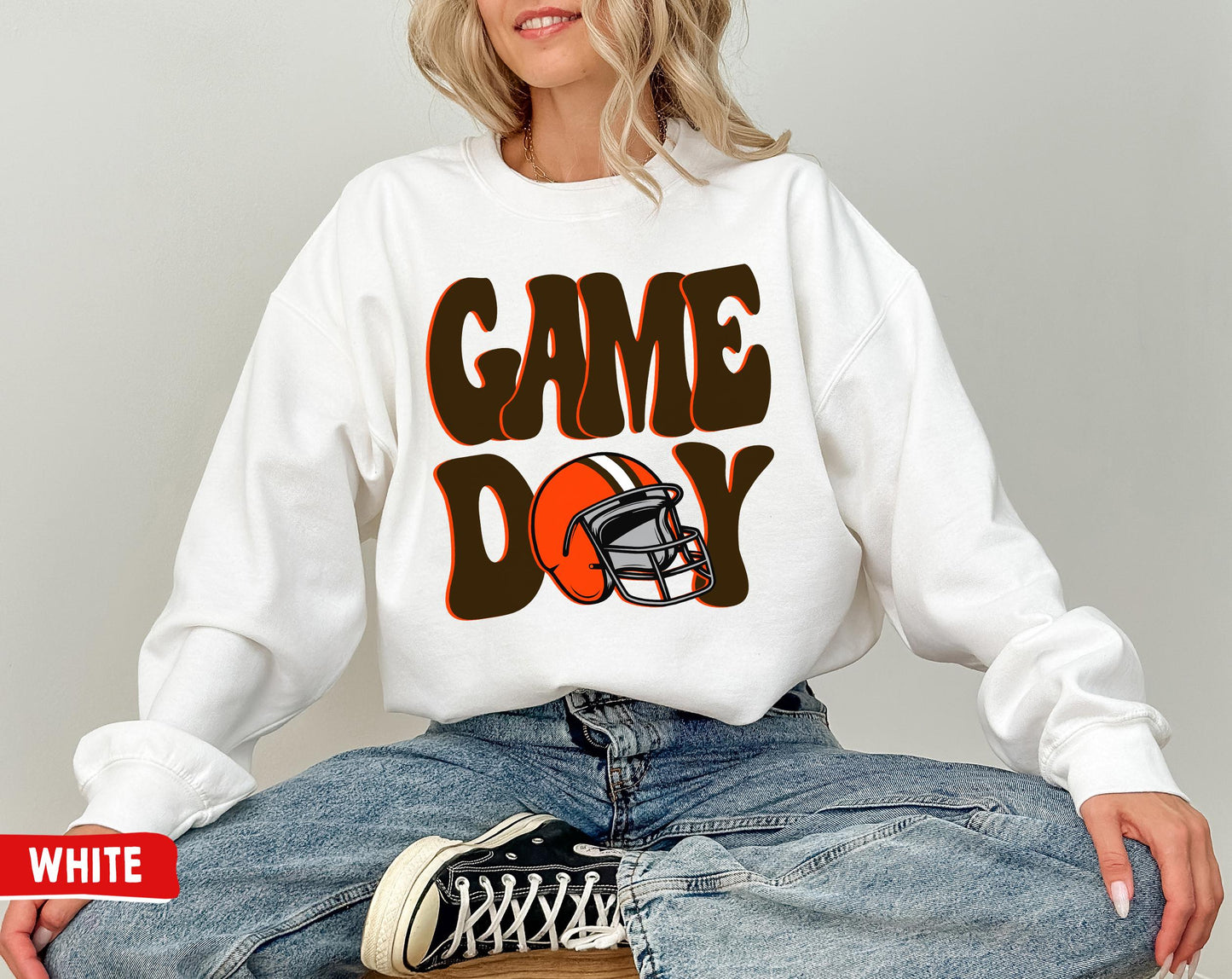 Cleveland Browns Football Game Day Crewneck Sweatshirt For Fans