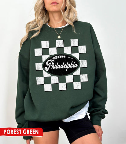 Eagle Retro Philadelphia Football Crewneck Sweatshirt For Fans Gift