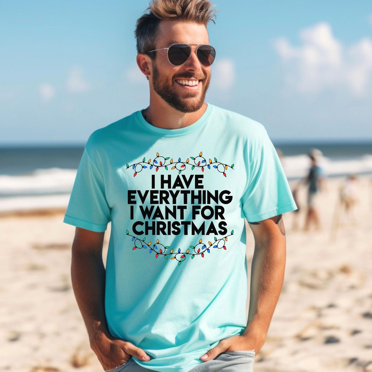 Comfort Colors Christmas Party Couple Matching Tee