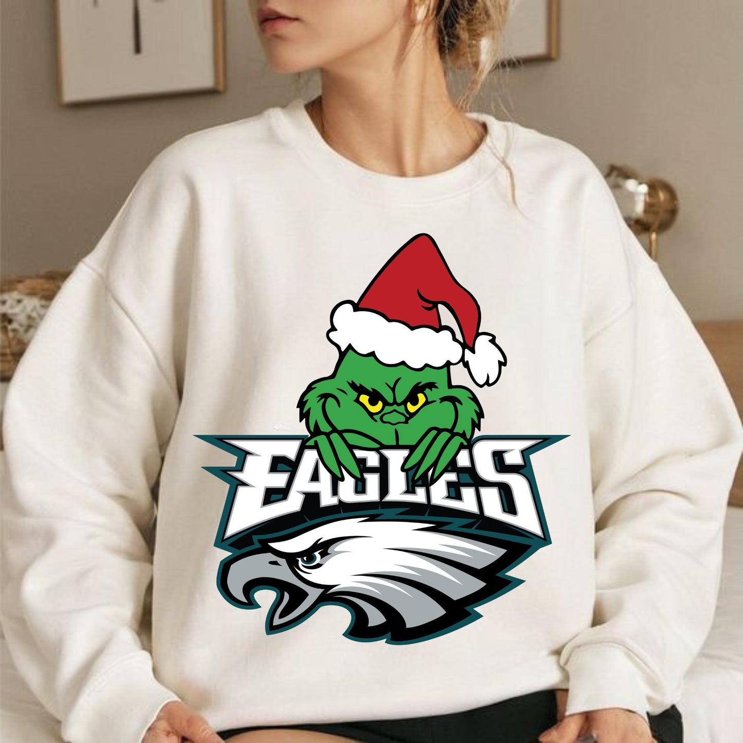 Philadelphia Eagles Christmas Grinch Sweatshirt