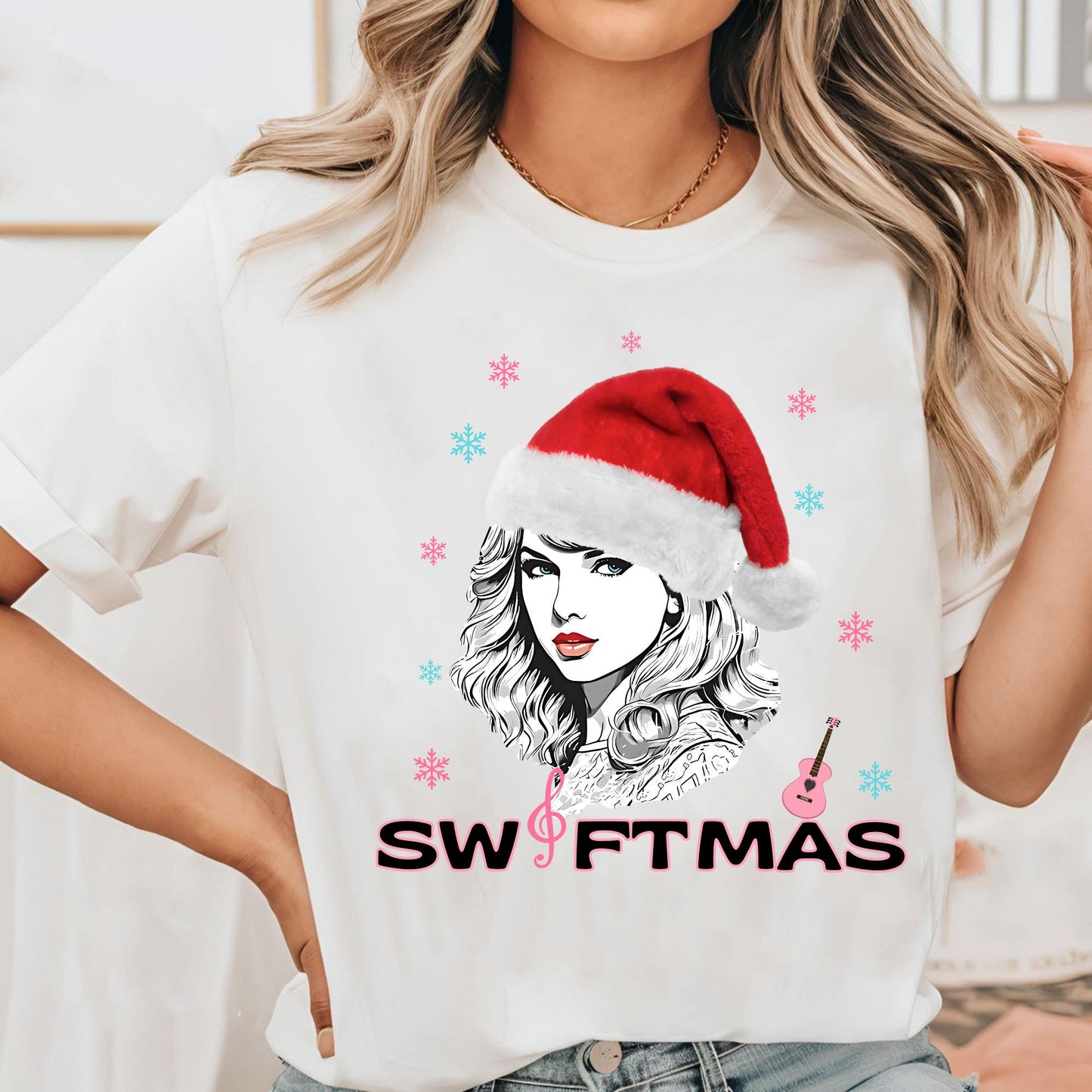 Ugly Christmas Tee, Merry Swiftmas Shirt For Swifties