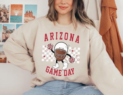 Arizona Cardinal Game Day Crewneck Sweatshirt T-Shirt, Football Shirt