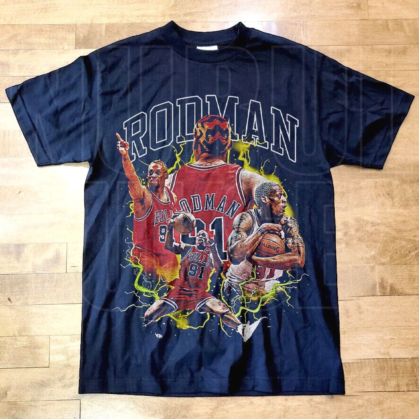 Dennis Rodman 90S Basketball Graphic Tee - Vintage Retro