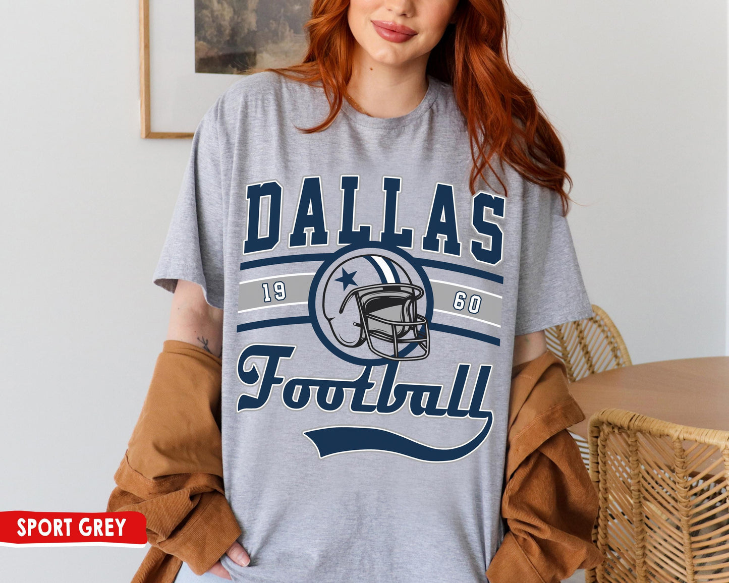 Dallas Football T-Shirt Sweatshirt - Vintage Style For Dallas Fans