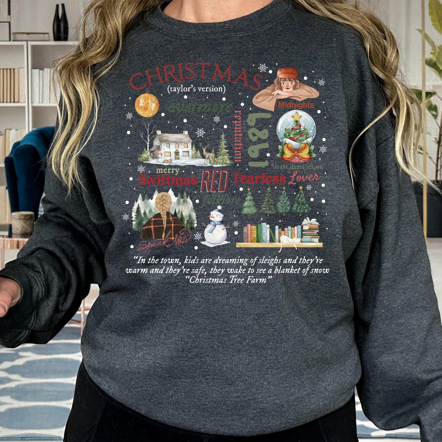 Swifties Christmas Sweatshirt - Merry Swiftmas Song Shirt