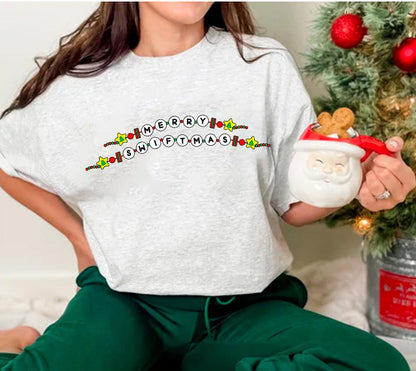 Swiftie Christmas Shirt - Merry & Bright Girly Xmas Design