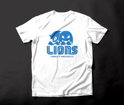 Lions Sonic & Knuckles Graphic Tee For Retro Fans