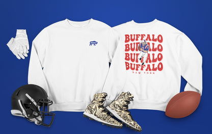 Buffalo Football T-Shirt Sweatshirt, Vintage Bill Buffalo New York Fan Gift