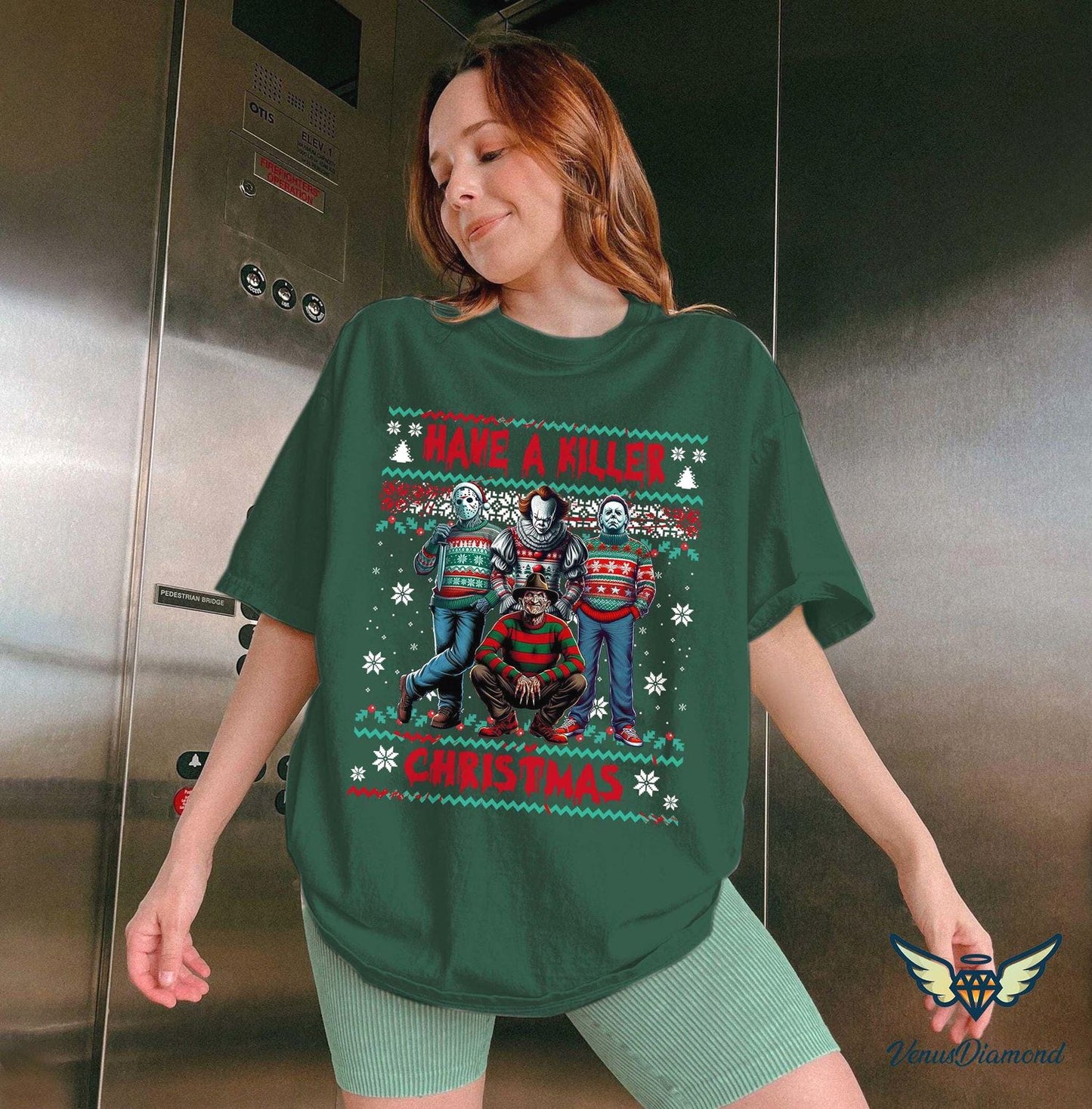 Christmas Horror Movie Sweatshirt - Merry Creepmas Shirt