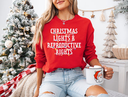 Feminist Christmas Sweatshirt - Reproductive Rights Tee