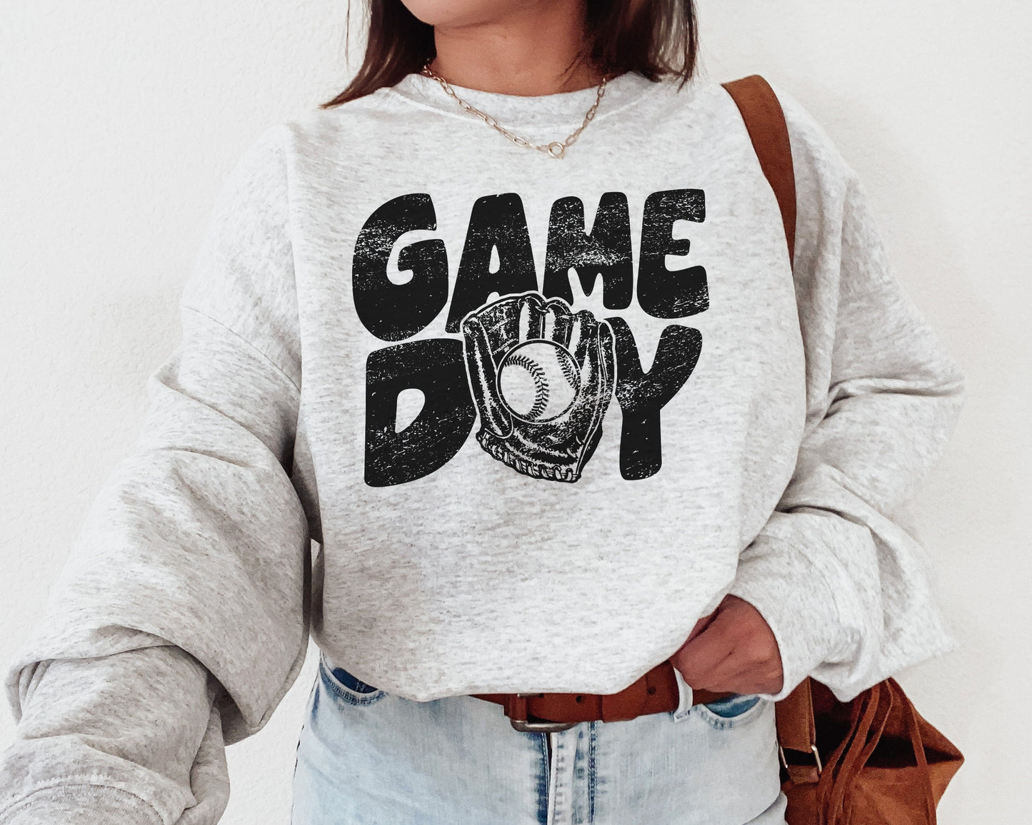 Baseball Game Day Sweatshirt - Baseball Season Crewneck For Fans