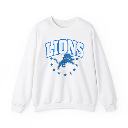 Detroit Football Crewneck Sweatshirt Vintage Gameday Outfit