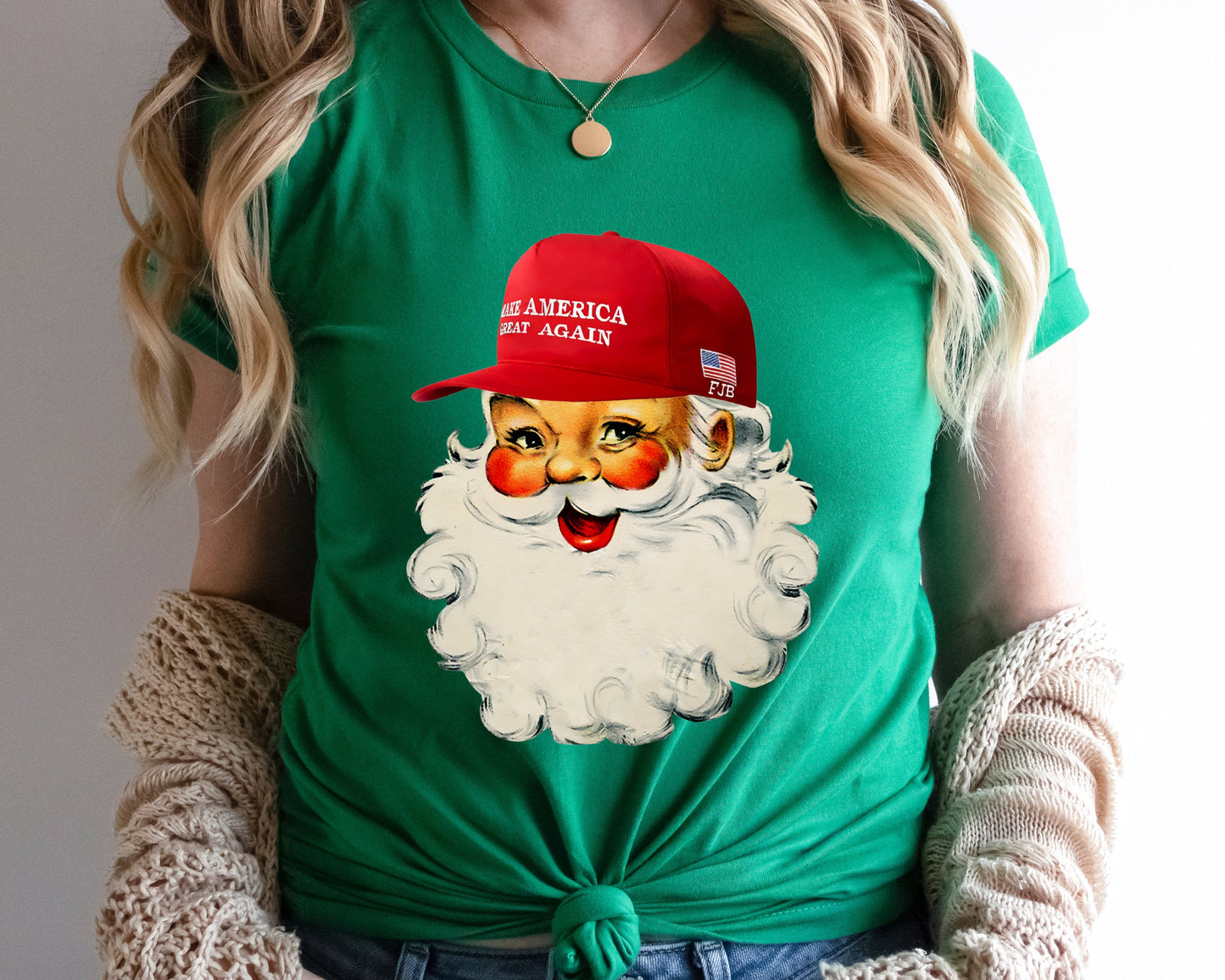 Santa Make America Great Again Trump Christmas Shirt