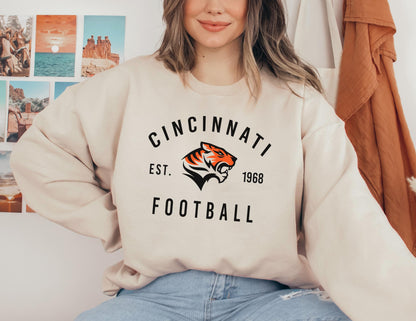 Cincinnati Bengals Football Crewneck Sweatshirt & T-Shirt Fan Gift