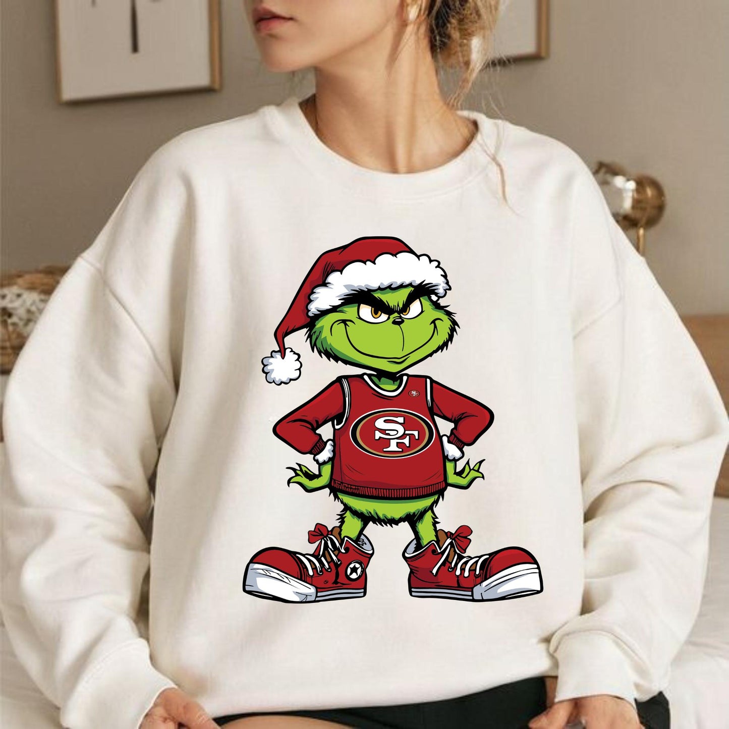 San Francisco 49Ers Christmas Shirt Grinch Football