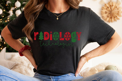 Radiology Tech Christmas Shirt Xray Technologist Holiday Tee