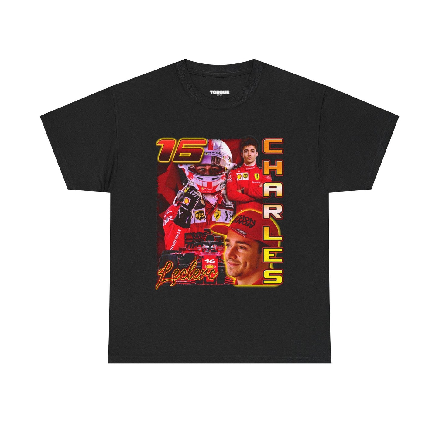 Charles Leclerc Y2K F1 Graphic Tee - Retro Racing Fan Shirt