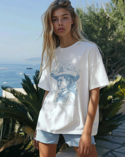 Cowboy Like Me Western Graphic Tee Vintage Chic Unisex Style