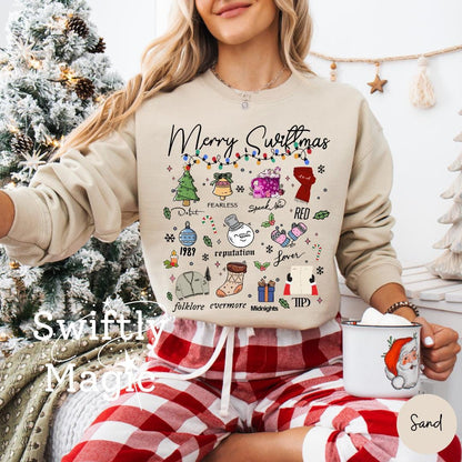 Merry S-Mas Eras Sweatshirt Christmas Gift For Wife Friend